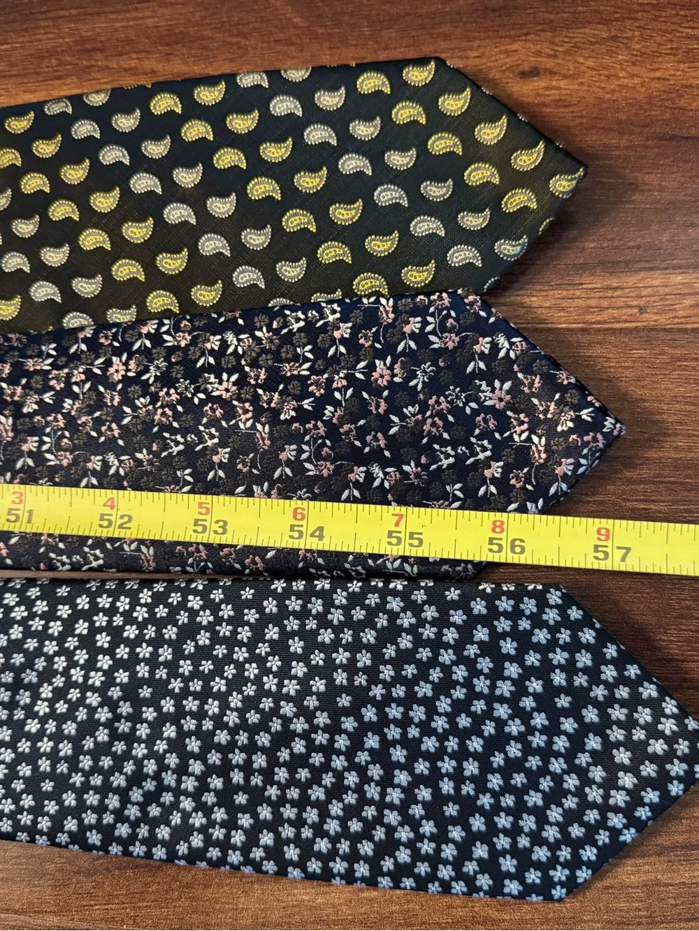 BERGAMO New York and Banana Republic Black, Navy, Paisley and Floral Ties
